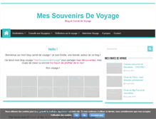 Tablet Screenshot of messouvenirsdevoyage.com
